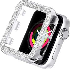 img 4 attached to Secbolt Bling Case Compatible With Apple Watch 38Mm