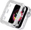 secbolt bling case compatible with apple watch 38mm logo