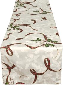 img 2 attached to 🎁 Elevate your holiday table décor with Lenox Holiday Nouveau Ribbon Runner