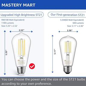 img 1 attached to 💡 Enhanced Decor with Dimmable Equivalent Daylight Decorative Filament: Illuminate Your Space with Style