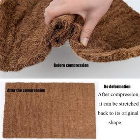img 1 attached to 🐢 Hamiledyi Reptile Carpet: Natural Coconut Fiber Tortoise Carpet Mat for Pet Terrarium Liner – Ideal Reptile Supplies for Lizard, Snake, Chameleon, Turtle, and Bunny Rabbit Bedding Mat