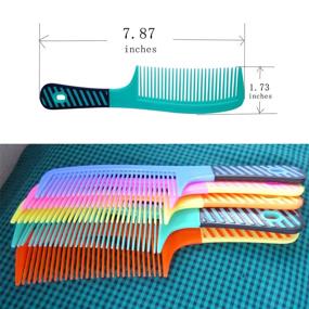 img 3 attached to 💁 Set of 5 Women's Hair Combs, Round Toothed Comb Set with Handle - Styling Essentials