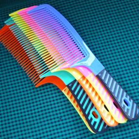 img 2 attached to 💁 Set of 5 Women's Hair Combs, Round Toothed Comb Set with Handle - Styling Essentials