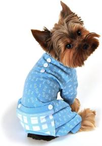 img 2 attached to 🐶 FouFou Dog Bone Print PJ, Blue, X-Large: Stylish and Comfy Sleepwear for Extra-Large Dogs