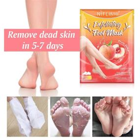 img 1 attached to Soft Foot Exfoliating Peeling Scrub Mask 3 Pack - Get Baby Soft Feet in 7 Days - Removes Calluses, Dead and Dry Skin - Repairs Rough Heels - Peel Mask