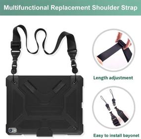 img 3 attached to 🎒 GROLEOA Replacement Shoulder Strap: Universal Adjustable Strap for Laptop, iPad, Messenger Bag & More - Comfortable Neck Strap Nylon 32"-61