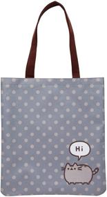 img 1 attached to 🐱 Pusheen the Cat Polka Dot 'Hi' Tote Bag: Stylish & Functional Must-Have