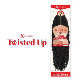 img 2 attached to 🔥 Outre X-Pression Twisted Up Wavy Bomb Twist Crochet Braids - Индивидуальные предложения на пакеты - 12 дюймов (5-ПАК, 2T1B/27)