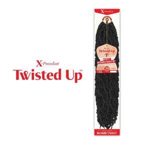 img 1 attached to 🔥 Outre X-Pression Twisted Up Wavy Bomb Twist Crochet Braids - Индивидуальные предложения на пакеты - 12 дюймов (5-ПАК, 2T1B/27)