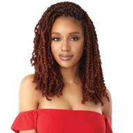 🔥 outre x-pression twisted up wavy bomb twist crochet braids - индивидуальные предложения на пакеты - 12 дюймов (5-пак, 2t1b/27) логотип