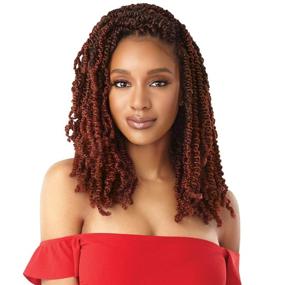 img 4 attached to 🔥 Outre X-Pression Twisted Up Wavy Bomb Twist Crochet Braids - Индивидуальные предложения на пакеты - 12 дюймов (5-ПАК, 2T1B/27)