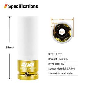 img 3 attached to EWK CR MO Socket Non Marring Protector Hardware