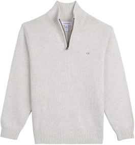 img 1 attached to 👕 Calvin Klein Marled Heather Sweater for Boys' Clothing