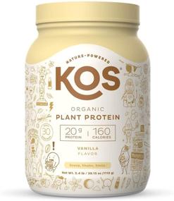 img 4 attached to 🌱 KOS Vanilla Organic Plant Based Protein Powder - Premium Vegan Protein Supplement - Keto Friendly, Gluten Free, Dairy Free, Soy Free - 2.4lb, 30 Servings