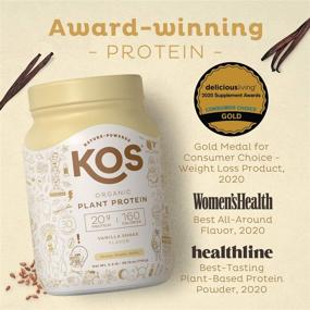 img 3 attached to 🌱 KOS Vanilla Organic Plant Based Protein Powder - Premium Vegan Protein Supplement - Keto Friendly, Gluten Free, Dairy Free, Soy Free - 2.4lb, 30 Servings