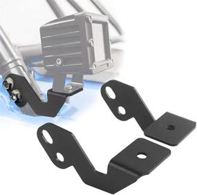 img 4 attached to 🚙 Spurtar Side Pillar Mounting Brackets - Ideal for UTV 2014-2019 Polaris RZR XP 900 1000 Off-Road LED Cube Pods Light Cage Roll Cage Bar Bracket