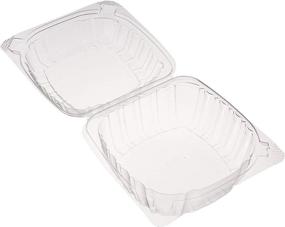 img 1 attached to 🍱 DART 5" Clear Hinged Plastic Food Take Out Containers - 100 Pack, 5 Inch Clamshell Container - To-Go Solution