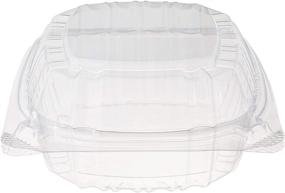 img 2 attached to 🍱 DART 5" Clear Hinged Plastic Food Take Out Containers - 100 Pack, 5 Inch Clamshell Container - To-Go Solution