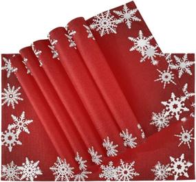 img 1 attached to Bolaz Christmas Snowflake Placemats Decoration