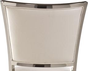 img 1 attached to 🪑 Hillsdale Furniture Rouen Swivel Counter Stool - 26-Inch, Shiny Nickel Finish