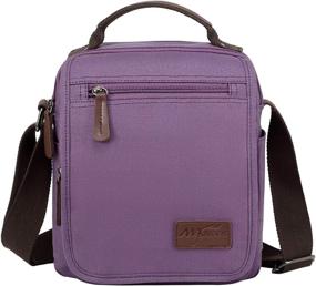 img 4 attached to mygreen Small Canvas Crossbody Messenger Bag: Your Perfect Work Companion!