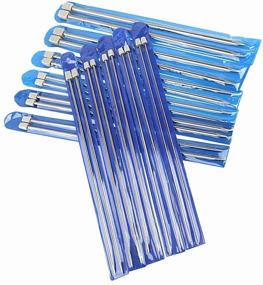 img 1 attached to 🧶 HuanX35 Stainless Steel Hollow Single Pointed Sweater Staight Needle Set - Knitting Needle Kit in Various Sizes (11 Pairs, 22 Pieces, 9.8 inches Length)