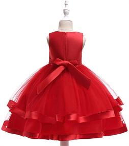 img 2 attached to Stunning COMISARA 6M-9T Kids Pageant Flower Girl Dress: Perfect for Parties, Weddings, and Formal Events