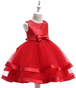 img 3 attached to Stunning COMISARA 6M-9T Kids Pageant Flower Girl Dress: Perfect for Parties, Weddings, and Formal Events