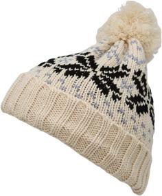 img 2 attached to 🧶 WITHMOONS Knit US Canada Flag Union Jack Pom Beanie Hat JZP0027: Stylish Winter Headwear with a Patriotic Twist