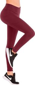 img 1 attached to IUGA Pockets Control Workout Leggings Sports & Fitness for Other Sports