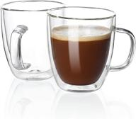 ☕️ sweese 4609 tall glass coffee mug логотип