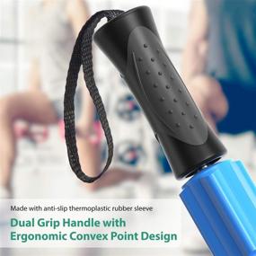 img 1 attached to 🏋️ Sportneer Muscle Roller Stick - Handheld EVA Foam Roller Massage Stick for Athletes/Runners: Relieve Sore Muscles, Tightness, and Cramping; Aid Legs and Back Recovery