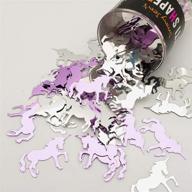 🎉 retail pack #9051 qs0 confetti unicorn - pink and silver логотип