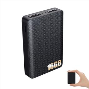 img 4 attached to 🎤 Portable 16GB Voice Activated Recorder with Magnetic Attachment | Mini Digital Voice Recording Device | 300Hours Long Recording Time | MP3 Player for Lectures, Meetings, and Interviews