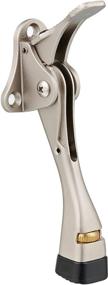 img 4 attached to 🚪 Easy-Step Door Stops, 4-Inch, Satin Nickel - Tenby