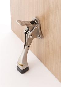 img 1 attached to 🚪 Easy-Step Door Stops, 4-Inch, Satin Nickel - Tenby