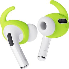 img 4 attached to Накладки для крючков elago Airpods Pro - Удобное и надежное крепление, улучшенное качество звука, неоново-желтый [4 пары: 2 больших + 2 маленьких] [Зарегистрированный патент США]