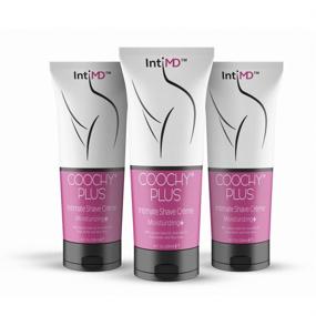 img 4 attached to 🔥 IntiMD COOCHY PLUS: 3 Pack Intimate Shave Cream, Rash-Free & Moisturizing - 8oz