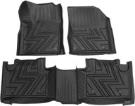 🚗 durable tpe all-weather floor mats for 2016-2021 grand cherokee/durango: front and rear full set - protect your vehicle's interior! logo