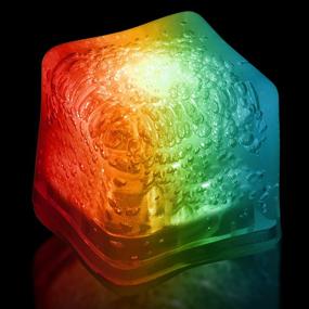 img 1 attached to 12 Pack of Multi-Color LED Ice 🧊 Cubes with Changing Lights, On/Off Switch - Bulk Option