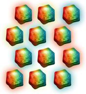 12 pack of multi-color led ice 🧊 cubes with changing lights, on/off switch - bulk option logo