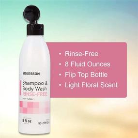 img 3 attached to 🌸 McKesson Rinse-Free Shampoo & Body Wash Light Floral Scent 8 oz. - Convenient Hygiene Solution for All-in-One Cleansing