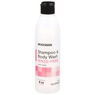 🌸 mckesson rinse-free shampoo & body wash light floral scent 8 oz. - convenient hygiene solution for all-in-one cleansing logo