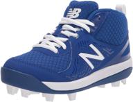 👟 new balance athletic molded baseball girls' shoes 3000v5 logo