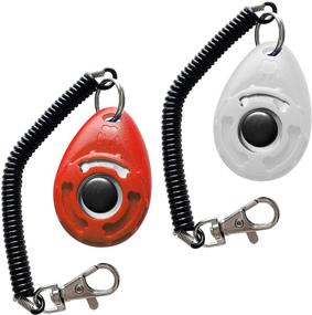 img 3 attached to Pet Training Clicker Wrist Strap Dogs