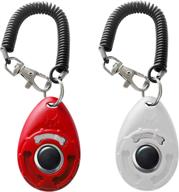 pet training clicker wrist strap dogs logo