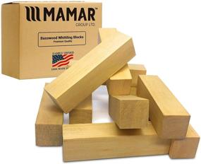 img 4 attached to 🔪 Enhance Your Carving Skills with MAMAR Premium Natural Basswood Carving Blocks - 10 Large Pieces Unfinished Polished - Whittling Balsa Wood Block Tools Kit - Ideal for Beginners, Kids, Advanced Hobbyists, and DIY Enthusiasts!