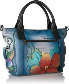 img 3 attached to Anna Anuschka Tote Side Pockets Women's Handbags & Wallets