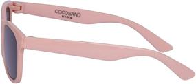 img 2 attached to 🕶️ COCOSAND UV400 Protection Lens Kids Sunglasses with Flexible TPE Frame - Ages 4-10, Boys and Girls