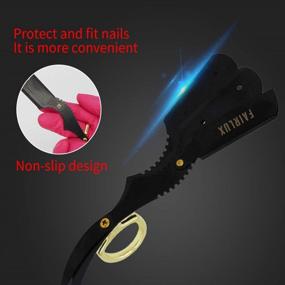 img 3 attached to Black Gold Barber: 360 Degree Rotating Finger Razor with Premium Derby Blades (Black) - Professional Hair Styling Tool